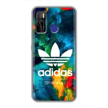 Чохли Адидас для TECNO Camon 15 (AlphaPrint) (Яскравий Адідас)
