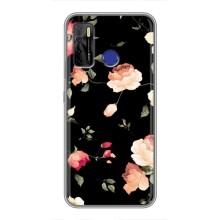 Чохли з квітами для TECNO Camon 15 (VPrint) (Трояндочки)