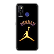 Чохли для TECNO Camon 15 - з картинкою JORDAN (AlphaPrint) (Jordan Gold)