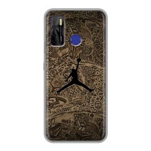 Чохли для TECNO Camon 15 - з картинкою JORDAN (AlphaPrint) (Logo Jordan)