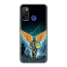 Чехлы с картинкой ЗСУ для TECNO Camon 15 (AlphaPrint) (Солдат ЗСУ)