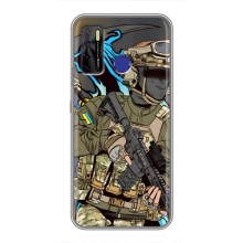 Чехлы с картинкой ЗСУ для TECNO Camon 15 (AlphaPrint) (Воїн ЗСУ)