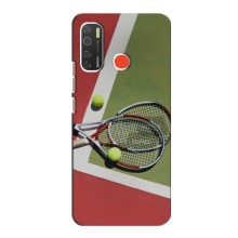 Чехлы с принтом Спортивная тематика для Camon 15 – Ракетки теннис