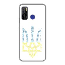 Чохли для TECNO Camon 15 Укр. Символіка (AlphaPrint) (Герб з букв)