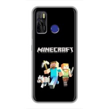 Чохол Майнкрафт на TECNO Camon 15 (AlphaPrint) Minecraft (герої Minecraft)