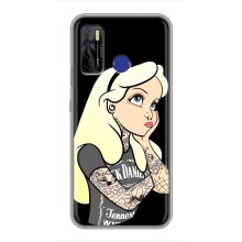 Чохол з друком для TECNO Camon 15 - (Мода) (AlphaPrint) (Дівчина в тату)