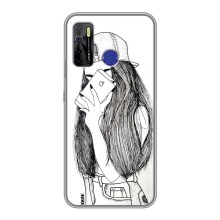 Чохол з друком для TECNO Camon 15 - (Мода) (AlphaPrint) (Фото дівчини)