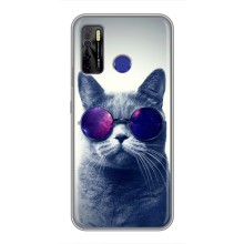 Чохол з принтом для TECNO Camon 15 (AlphaPrint) Модні коти (Стильний кіт)