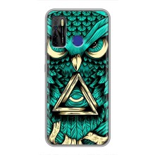 Чохол з пташками на TECNO Camon 15 (VPrint) (Сова з оком)