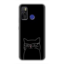 Чохол з малюнком кіт на TECNO Camon 15 (Байдужий кіт)