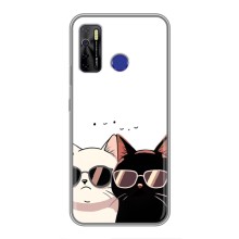 Чохол з малюнком кіт на TECNO Camon 15 (Коти в окулярах)