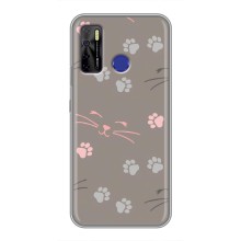 Чохол з малюнком кіт на TECNO Camon 15 (Лапи і вуса)