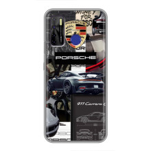 Чохол з авто Порше для TECNO Camon 15 – Колаж Порше