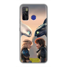 Чехол как приручить дракона на TECNO Camon 15 – Гикавка и Астрид