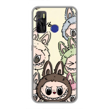 Чехол с Лабубу на TECNO Camon 15 – Коллаж Лабубу