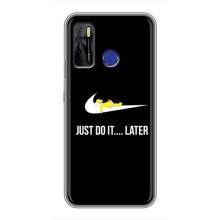 Чехол с логотипом Найк на TECNO Camon 15 – Nike just do it