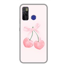 Чохол з розовим принтом для TECNO Camon 15 (Рожеві вишні)