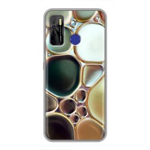 Мраморний чехол на TECNO Camon 15 (VPrint) (Радужний Мрамор)