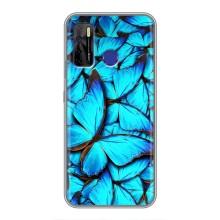 Силиконовый бампер с картинкой животных для TECNO Camon 15 (Крылья бабочек)