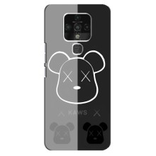 Чехлы для TECNO Camon 16 Pro - Bearbrick Louis Vuitton (PREMIUMPrint) – БеарБрик глаза