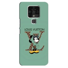 Чохли Луі Вітон для TECNO Camon 16 Pro (AlphaPrint - LOUIS VUITTON) (Міккі Маус LV)