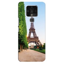 Чехол Эйфелева Башня для TECNO Camon 16 Pro - (AlphaPrint) (Дорога в Париж)