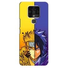 Купить Чохли на телефон з принтом Anime для Техно Камон 16 про (Naruto Vs Sasuke)