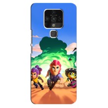 Силіконовый Чохол на TECNO Camon 16 Pro з картинкою Brawl Stars (Бравел Старс)