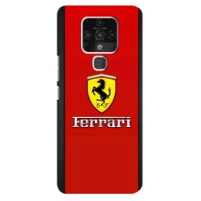 Силіконовий бампер з картинкою машини на TECNO Camon 16 Pro (Ferrari Logo)