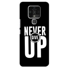 Силиконовый Чехол на TECNO Camon 16 Pro с картинкой Nike – Never Give UP