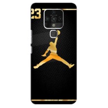 Силіконовый Чохол Nike Air Jordan на Техно Камон 16 про (Джордан 23)