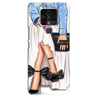 Силиконовый Чехол на TECNO Camon 16 Pro с картинкой Стильных Девушек (Мода)