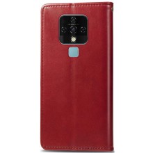 Кожаный чехол книжка GETMAN Gallant (PU) для TECNO Camon 16 SE – Красный