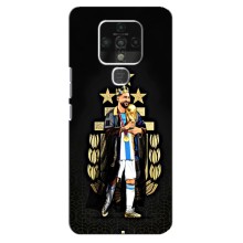 Чехлы для TECNO Camon 16 SE (Leo чемпион) (AlphaPrint) (Месси Король)