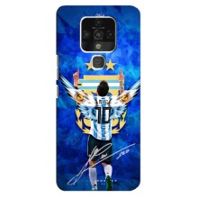 Чехлы для TECNO Camon 16 SE (Leo чемпион) (AlphaPrint) (Месси сборная)