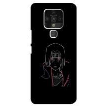 Чехлы на тему: Итачи Учиха для TECNO Camon 16 SE (AlphaPrint) – силуэт Итачи