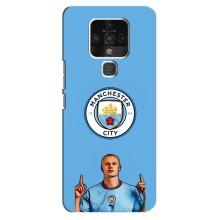 Чехлы с футболистом Ерлинг Холанд для TECNO Camon 16 SE (AlphaPrint) – Холанд Манчестер Сити