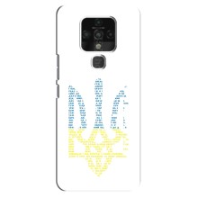 Чохли для TECNO Camon 16 SE Укр. Символіка (AlphaPrint) (Герб з букв)