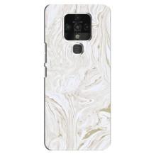 Мраморний чехол на TECNO Camon 16 SE (VPrint) – Білий мрамор
