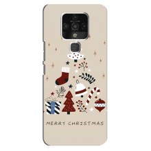 Різдвяні Чохли для TECNO Camon 16 SE (VPrint) (Merry Christmas)