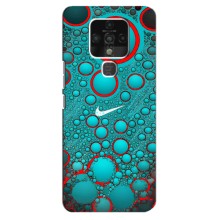 Силиконовый Чехол на TECNO Camon 16 SE с картинкой Nike (Найк зеленый)