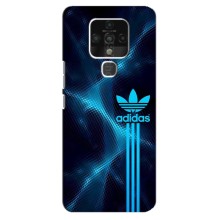 Чехлы Адидас для TECNO Camon 16 (AlphaPrint) (Синий Адидас)