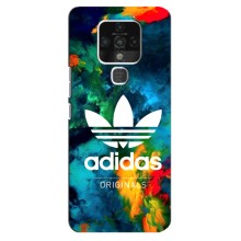 Чехлы Адидас для TECNO Camon 16 (AlphaPrint) (Яркий Адидас)