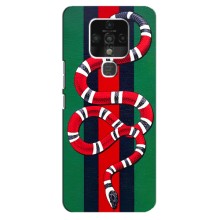 Чехлы ГУЧЧИ для Техно Камон 16 (AlphaPrint) (Gucci змия)