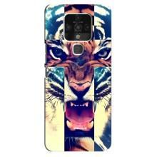 Чехлы с изображением разных животных для TECNO Camon 16 (Яркий Тигр)