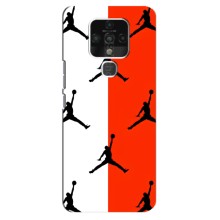 Чехлы для TECNO Camon 16 - с картинкой JORDAN (AlphaPrint) (Лого Джордан)