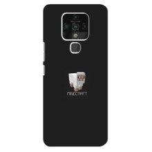 Чехол Майнкрафт на TECNO Camon 16 (AlphaPrint) Minecraft (Овечка Майнкрафт)