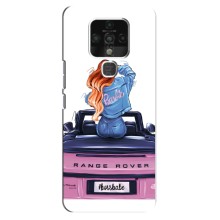 Чехол с печатью для TECNO Camon 16 - (Мода) (AlphaPrint) (На машине)