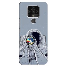 Чехол NASA для TECNO Camon 16 (AlphaPrint) (Космонавт фото)