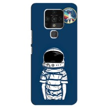 Чехол NASA для TECNO Camon 16 (AlphaPrint) (Мальчик в шлеме)